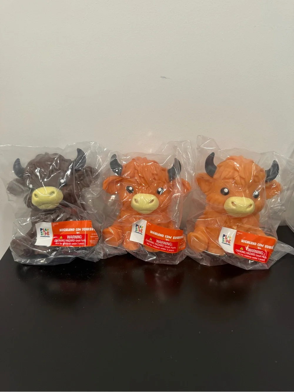 Hobby Lobby Highland Cow Squishy set of 3